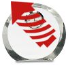 [CRY169] 4.5" Round Crystal Clock Thumbnail
