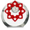 [CRY169] 4.5" Round Crystal Clock Thumbnail