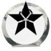 [CRY169] 4.5" Round Crystal Clock Thumbnail