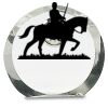 [CRY169] 4.5" Round Crystal Clock Thumbnail