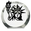 [CRY169] 4.5" Round Crystal Clock Thumbnail