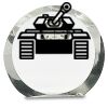 [CRY169] 4.5" Round Crystal Clock Thumbnail