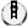 [CRY169] 4.5" Round Crystal Clock Thumbnail