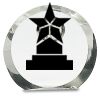[CRY169] 4.5" Round Crystal Clock Thumbnail