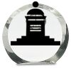 [CRY169] 4.5" Round Crystal Clock Thumbnail