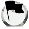 [CRY169] 4.5" Round Crystal Clock Thumbnail
