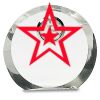 [CRY169] 4.5" Round Crystal Clock Thumbnail