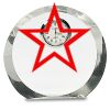 [CRY169] 4.5" Round Crystal Clock Thumbnail
