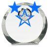 [CRY169] 4.5" Round Crystal Clock Thumbnail