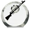 [CRY169] 4.5" Round Crystal Clock Thumbnail