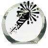[CRY169] 4.5" Round Crystal Clock Thumbnail