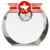 [CRY169] 4.5" Round Crystal Clock Thumbnail