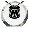 [CRY169] 4.5" Round Crystal Clock Thumbnail
