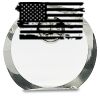 [CRY169] 4.5" Round Crystal Clock Thumbnail