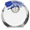 [CRY169] 4.5" Round Crystal Clock Thumbnail
