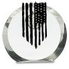 [CRY169] 4.5" Round Crystal Clock Thumbnail