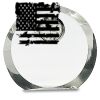 [CRY169] 4.5" Round Crystal Clock Thumbnail