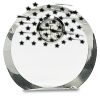 [CRY169] 4.5" Round Crystal Clock Thumbnail