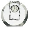[CRY169] 4.5" Round Crystal Clock Thumbnail
