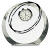 [CRY169] 4.5" Round Crystal Clock Thumbnail