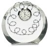 [CRY169] 4.5" Round Crystal Clock Thumbnail