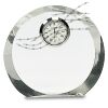 [CRY169] 4.5" Round Crystal Clock Thumbnail