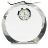[CRY169] 4.5" Round Crystal Clock Thumbnail