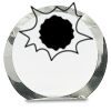 [CRY169] 4.5" Round Crystal Clock Thumbnail