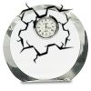 [CRY169] 4.5" Round Crystal Clock Thumbnail