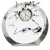 [CRY169] 4.5" Round Crystal Clock Thumbnail