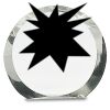 [CRY169] 4.5" Round Crystal Clock Thumbnail