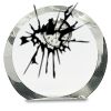 [CRY169] 4.5" Round Crystal Clock Thumbnail