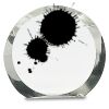 [CRY169] 4.5" Round Crystal Clock Thumbnail