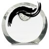 [CRY169] 4.5" Round Crystal Clock Thumbnail