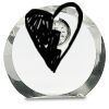 [CRY169] 4.5" Round Crystal Clock Thumbnail