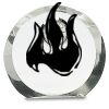 [CRY169] 4.5" Round Crystal Clock Thumbnail