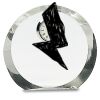 [CRY169] 4.5" Round Crystal Clock Thumbnail