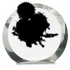 [CRY169] 4.5" Round Crystal Clock Thumbnail