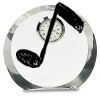 [CRY169] 4.5" Round Crystal Clock Thumbnail