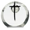 [CRY169] 4.5" Round Crystal Clock Thumbnail
