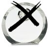 [CRY169] 4.5" Round Crystal Clock Thumbnail