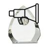 [CRY170] 5.5" Crystal Arch Clock Thumbnail