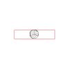 CRY053 - Gold Accented Crystal Desk Clock Thumbnail