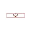 CRY053 - Gold Accented Crystal Desk Clock Thumbnail