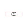 CRY053 - Gold Accented Crystal Desk Clock Thumbnail