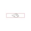 CRY053 - Gold Accented Crystal Desk Clock Thumbnail