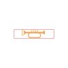 CRY053 - Gold Accented Crystal Desk Clock Thumbnail