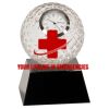 [CRY6101L] 5" Crystal Golf Ball Clock Thumbnail