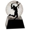 [CRY6101L] 5" Crystal Golf Ball Clock Thumbnail