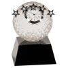 [CRY6101L] 5" Crystal Golf Ball Clock Thumbnail